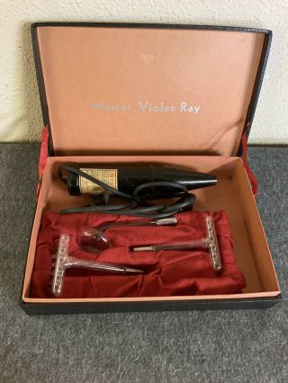 Vintage Master Violet Ray Medical Device Quackery Hand Held