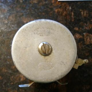 VINTAGE SOUTH BEND OREN - O - MATIC BALANCED FLY REEL NO.  1126,  MADE IN USA 2