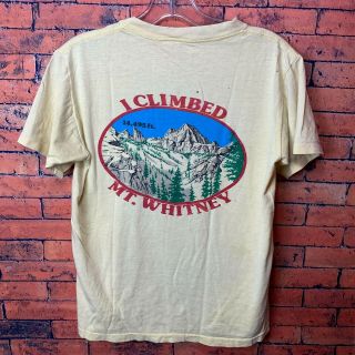 Vintage Slaters Sporting Goods Mt.  Whitney Lone Pine T - Shirt | Single - Stich | S
