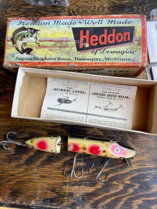 Vintage Heddon Jointed Vamp In Correct Box
