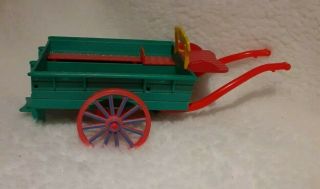 Calico Critters Sylvanian Families Vintage Red & Green Horse Cart (wagon)
