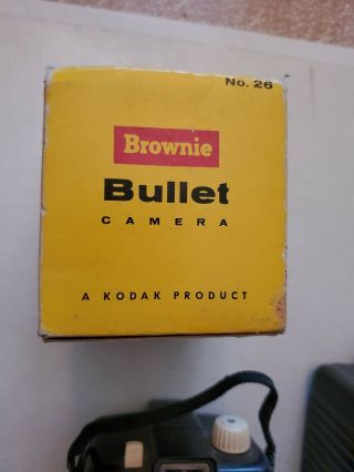 Kodak Brownie Bullet No.  26 Camera w Brownie Hawkeye Flash Vintage Antique 2