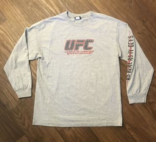 Vintage Ufc T - Shirt Ultimate Fighting Championship Mma Medium