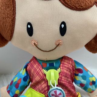 PLAYSKOOL Dressy Kids Girl Activity Plush Stuffed Doll Toy Learn To Dress Hasbro 2