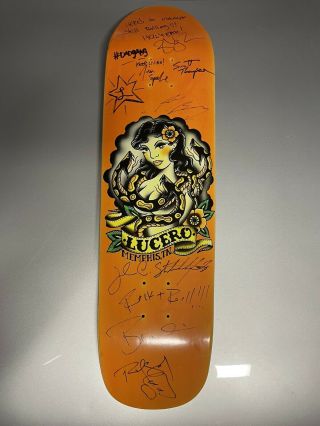 Lucero Band Signed Skateboard Rare Signed By The Entire Band