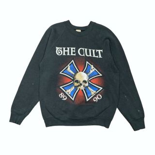 Rare Vintage 90s The Cult Ceremony Distressed Faded Sweatshirt Mens Medium/large