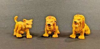 3 Fisher Price Imaginext Roaring Lion,  Lion And Lioness Jungle Safari Figures