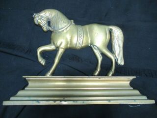 Antique Brass Horse 6 Lb.  10 Oz.  Door Stop