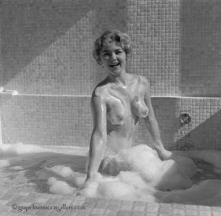 Bunny Yeager Camera Negative Pretty Nude Model In Bath Joyce Simpson