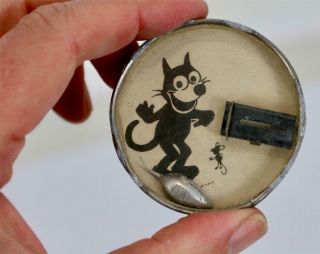 Antique Felix The Cat Mousetrap Game Dexterity Puzzle Germany Pre - War