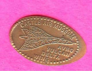 Castle Air Museum Atwater Ca Avro Vulcan Delta Wing Elongated Pressed Penny