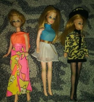 Three Topper Vintage Dawn Dolls