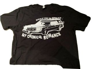 Vintage My Chemical Romance T Shirt 2000s Emo Ride It Like You Stole It Medium