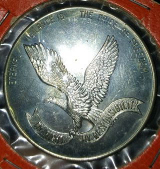 My Right My Responsibility Coin Medallion Token Right To Bear Arms 1968 Nra