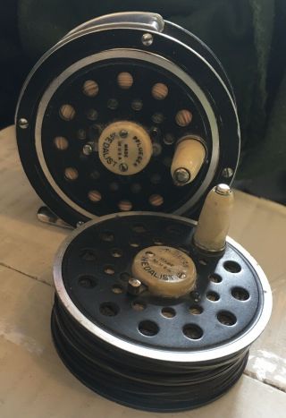 Pflueger Medalist 1494 Fly Reel With Extra Spool Made In Akron Ohio Usa