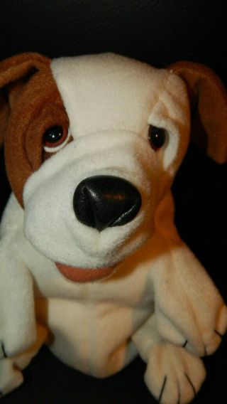 Folkmanis Small Dog Puppet 2227 RARE Brown and White Stuffed Full Body Puppet 2