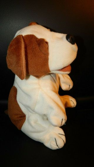 Folkmanis Small Dog Puppet 2227 RARE Brown and White Stuffed Full Body Puppet 3