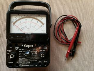 Simpson 260 - 8p Electric Analog Multimeter - Batteries And Fuses
