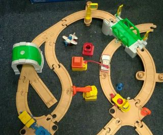 Fisher Price Flip Track Road And Rail Set Vintage 1992 - T537
