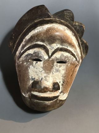 Old Mask Of Unknown Origins Vintage Antique Wooden
