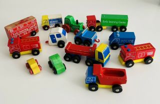 Early Learning Centre Wooden Vehicles Bundle