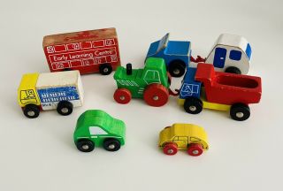 Early Learning Centre Wooden Vehicles Bundle 3