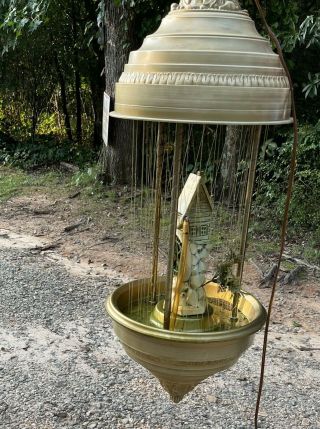 Vintage Grist Mill Hanging Mineral Oil Rain Lamp