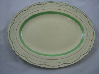 Antique Clarice Cliff / Newport Pottery Oval Plate Reqd No 840076