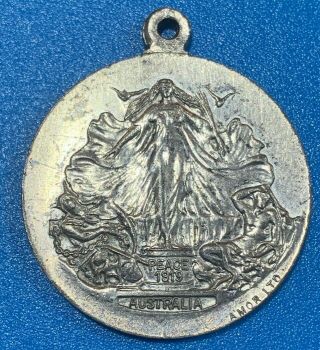 1919 Australia Peace Wwi Victory Triumph Of Liberty & Justice Medal