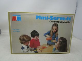 Vintage 1979 Tupperware Toys Min - Serve - It Children 