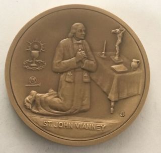 Saints Of Christendom St.  John Vianney Coin Medal God Catholic Religion C