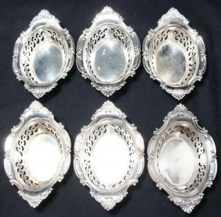 Vintage Gorham Sterling Silver Set Of 6 Nut Cups “cromwell” 145 Grams A4780