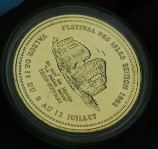 Canadian 1992 Trois - Pistoles Des Isle Quebec Brass Dollar $2 Token