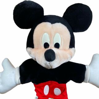 Applause Disney Plush Hand Puppet Mickey Mouse 15.  5” With Tags