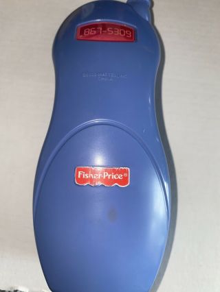 Vintage Fisher Price Cordless Phone Blue Kitchen Playlet Replacement Telephone