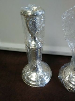 Empire 620 Sterling Silver Candlesticks Weighted 6 - 1/4” Candle Holders