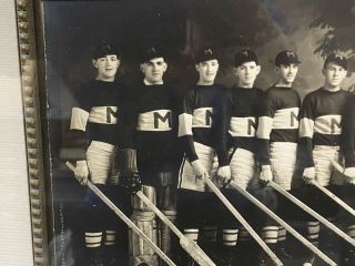 Antique 1931 Montreal Maroons Hockey Team Photo Black White Framed Rare 3