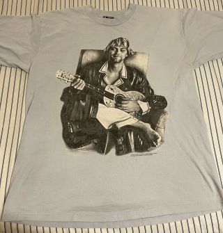 Vintage 1998 Kurt Cobain Nirvana Band Tee Shirt Portrait Xl Rare Official