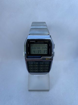Rare Vintage Casio Dbc - 1500 Digital Calculator 150 Data Bank Wristwatch Mod1477
