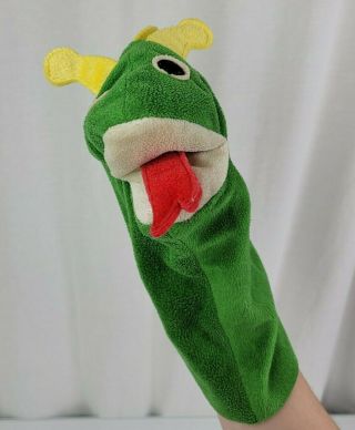 Kids II Baby Einstein Bard Dragon Hand Puppet Green Plush Toy 2