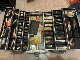 Antique Fishing Lures And Tackle Box