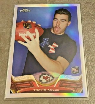 2013 Topps Chrome Travis Kelce Refractor Rc 118 - Chiefs Rookie Ssp