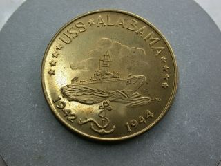 Uss Alabama 1942 - 1944 Battle Arena Mobile Medal