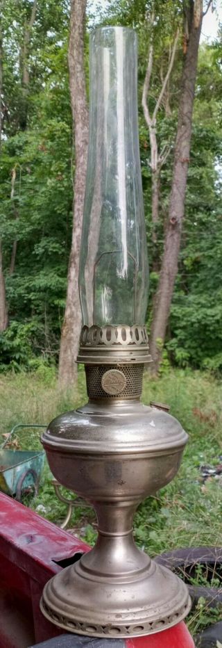 Aladdin Kerosene Oil Table Lamp Model No.  11 Base Chimney Collector