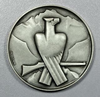Switzerland Schützenmedaille Schwyz Shooting Medal,  Engraver Huguenin
