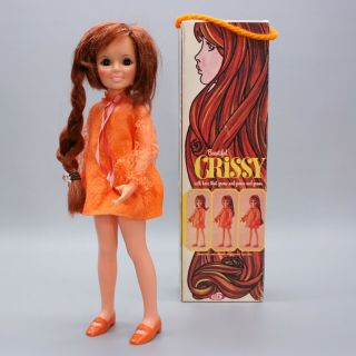 Vintage 1969 Ideal Crissy Doll Hair Grows Box Shoes Mini Skirt 1051 - 2