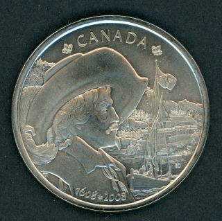 1609 - 2008 Samuel De Champlain Founding Of Quebec City Canada Medal