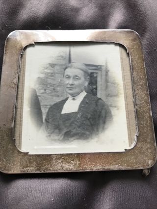 Antique Solid Silver Photo Frame.  It Is My G/g Grandmother In 1890s
