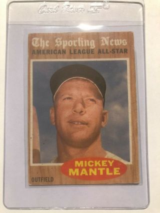 1962 Topps Mickey Mantle The Sporting News 471 -