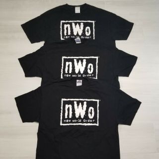 3 Vintage Nwo World Order Wcw T Shirt Black 2002 Wrestling Made In Usa D
